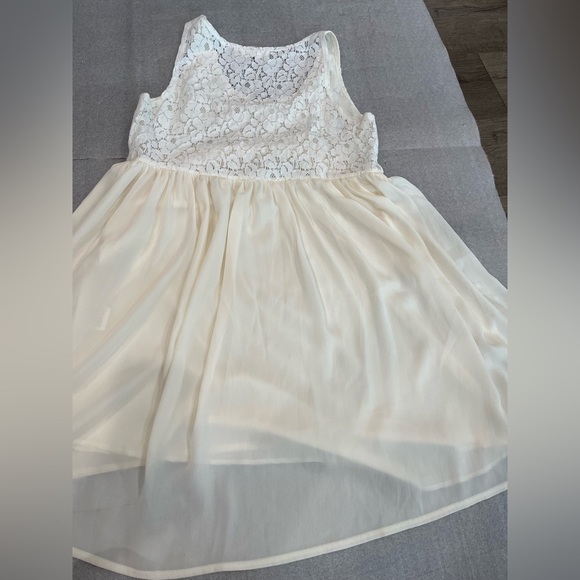[S]One&Only For Urban Outfitters Lace Babydoll Cream Sleeveless Dress Feminine - Picture 9 of 9